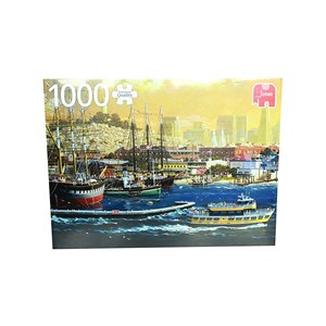 Jumbo (18552) - "Harbour of San Francisco, USA" - 1000 pieces puzzle