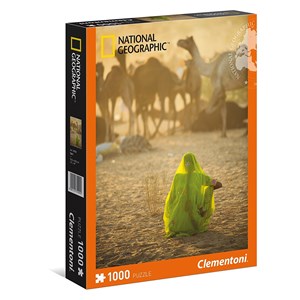 Clementoni (39302) - "Indian Woman" - 1000 pieces puzzle