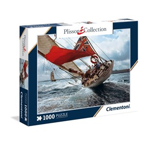 Clementoni (39389) - Philip Plisson: "J-Class Yacht Velsheda" - 1000 pieces puzzle