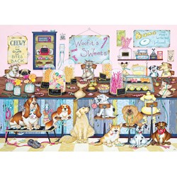 Gibsons (G3530) - Linda Jane Smith: "Woofit's Sweet Shop" - 500 pieces puzzle