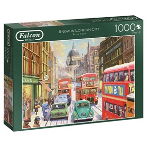 Falcon (11192) - Kevin Walsh: "Snow in London City" - 1000 pieces puzzle