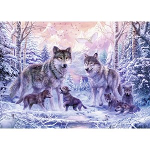 Ravensburger (19146) - "Arctic Wolves" - 1000 pieces puzzle