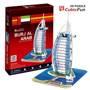 Cubic Fun (C065H-2) - "Burjal-Arab" - 37 pieces puzzle