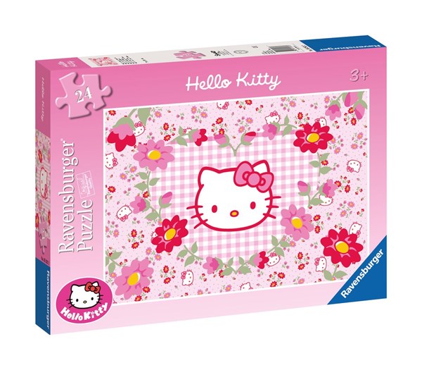 Ravensburger (05262) - "Hello Kitty and Flowers" - 24 pieces puzzle