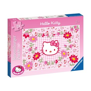 Ravensburger (05262) - "Hello Kitty and Flowers" - 24 pieces puzzle
