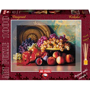 Art Puzzle (4192) - "Pomegranates and Brass Plate" - 1000 pieces puzzle