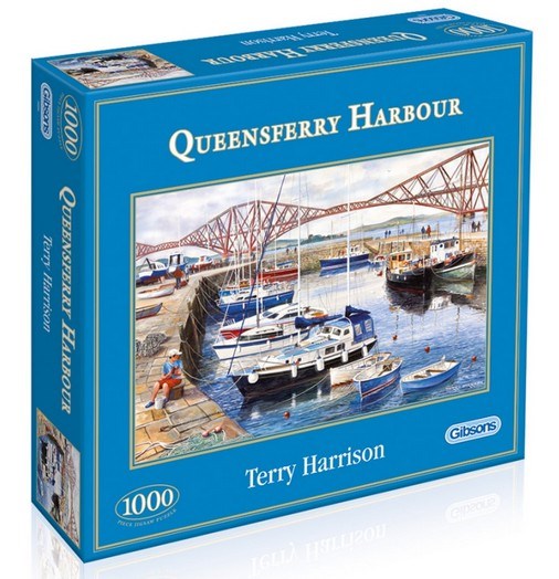 Gibsons (G6089) - Terry Harrison: "Queensferry Fishing Harbour" - 1000 pieces puzzle