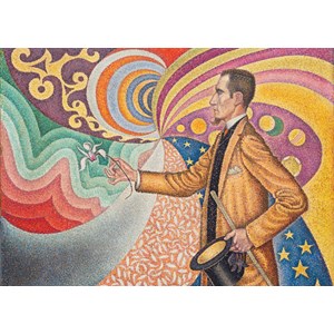 Grafika (00297) - Paul Signac: "Portrait of Félix Fénéon, 1890" - 24 pieces puzzle