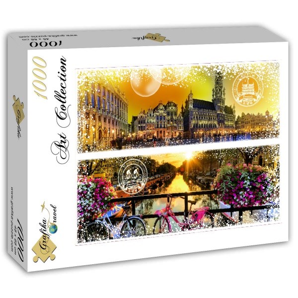 Grafika (T-00232) - "Belgium and the Netherlands" - 1000 pieces puzzle