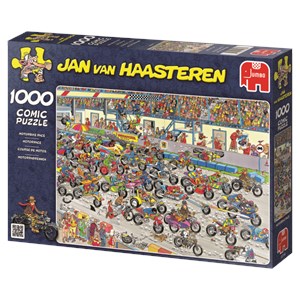 Jumbo (02046) - Jan van Haasteren: "Motorbike Race" - 1000 pieces puzzle
