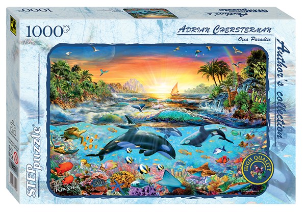 Step Puzzle (79529) - "Orca Paradise" - 1000 pieces puzzle