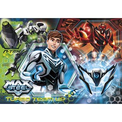 Clementoni (30442) - "Turbo Team-up Max Steel" - 500 pieces puzzle