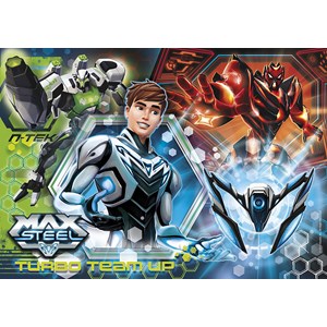 Clementoni (30442) - "Turbo Team-up Max Steel" - 500 pieces puzzle