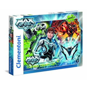 Clementoni (30442) - "Turbo Team-up Max Steel" - 500 pieces puzzle