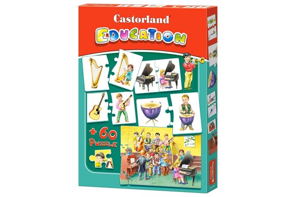 Castorland (E-081) - "Music Instruments" - 60 pieces puzzle