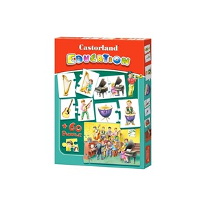 Castorland (E-081) - "Music Instruments" - 60 pieces puzzle
