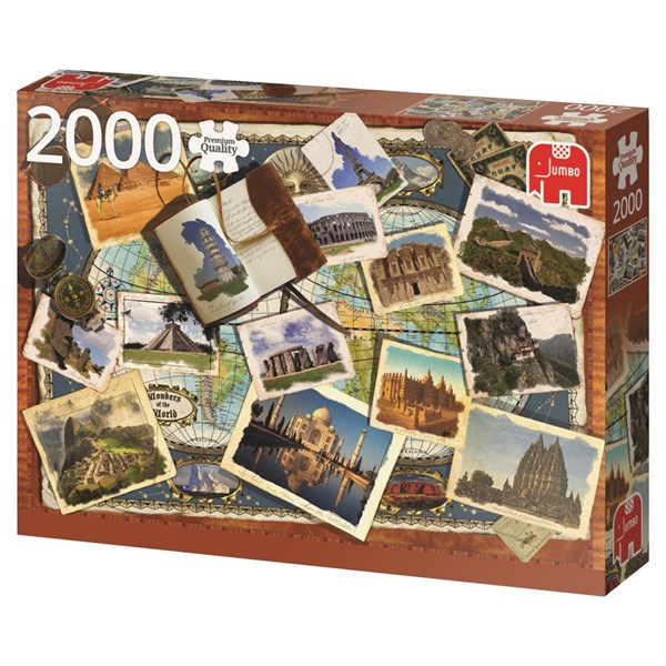 Jumbo (18588) - "Wonders of the World" - 2000 pieces puzzle