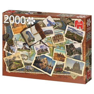 Jumbo (18588) - "Wonders of the World" - 2000 pieces puzzle