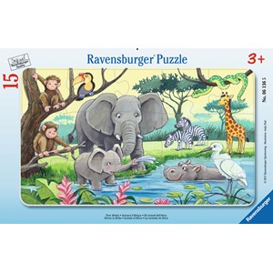 Ravensburger (06136) - "Animals of Africa" - 15 pieces puzzle