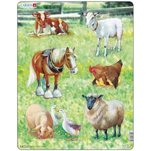 Larsen (X8) - "Farm Animals" - 34 pieces puzzle