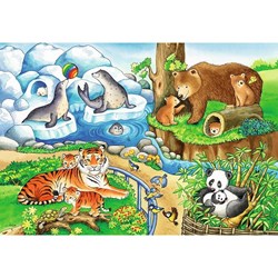 Ravensburger (07602) - "Animals in the Zoo" - 12 pieces puzzle