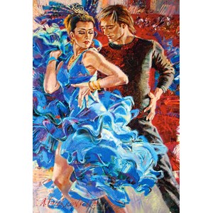 Castorland (C-103287) - "Dance in the Turquoise Tones" - 1000 pieces puzzle