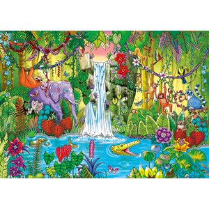 Buffalo Games (3847) - Johanna Basford: "Magical Jungle" - 500 pieces puzzle