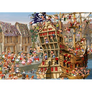 Grafika Kids (00899) - François Ruyer: "Pirates" - 300 pieces puzzle