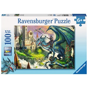Ravensburger (10876) - "Dragon Rider" - 100 pieces puzzle