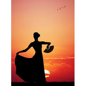Grafika (01202) - "Flamenco at Sunset" - 2000 pieces puzzle