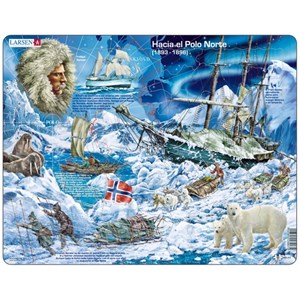 Larsen (NB7-ES) - "Hacia el Polo Norte" - 65 pieces puzzle