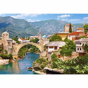 Castorland (C-102495) - "Mostar, Bosnia-Herzegovina" - 1000 pieces puzzle