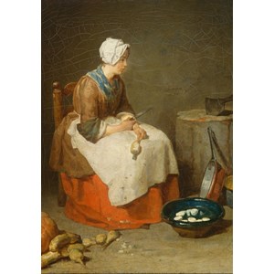 Grafika (01122) - Jean-Baptiste-Siméon Chardin: "The Kitchen Maid, 1738" - 1000 pieces puzzle