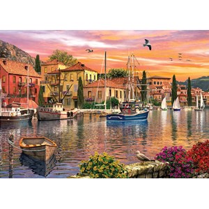 KS Games (11308) - Dominic Davison: "Harbour Sunset" - 2000 pieces puzzle