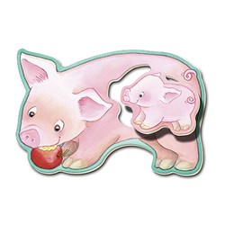 Ravensburger (07176) - "Baby Animals" - 2 pieces puzzle