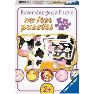 Ravensburger (07176) - "Baby Animals" - 2 pieces puzzle