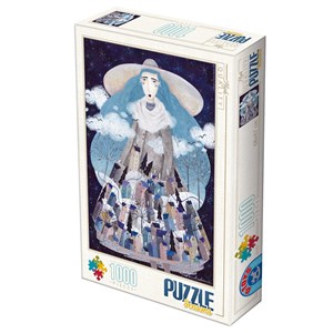 D-Toys (74102-KA04) - Kurti Andrea: "Winter" - 1000 pieces puzzle