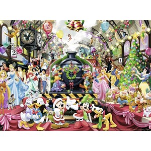 Ravensburger (14739) - "Disney, Christmas Train" - 500 pieces puzzle