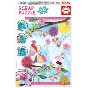 Educa (16738) - "Garden Art Scrap Puzzle" - 500 pieces puzzle