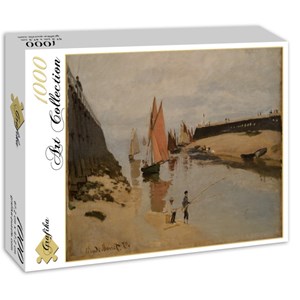 Grafika (00037) - Claude Monet: "Le Port de Trouville, 1870" - 1000 pieces puzzle