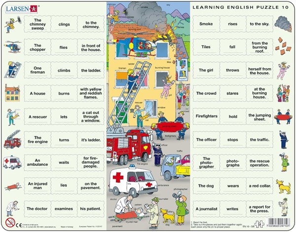 Larsen (EN10) - "Learning English 10" - 54 pieces puzzle