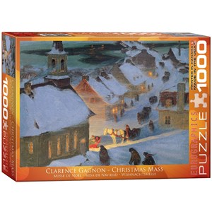 Eurographics (6000-7184) - "Clarence Gagnon, Christmas Mass" - 1000 pieces puzzle