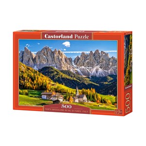 Castorland (B-52738) - "Santa Maddalena in Val di Funes, Italy" - 500 pieces puzzle