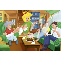 Schmidt Spiele (56047) - "Bibi and Tina, Birthday Surprise" - 100 pieces puzzle