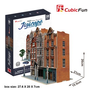 Cubic Fun (HO4103h) - "Auction House & Stores" - 93 pieces puzzle