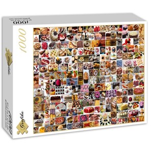 Grafika (02206) - "Collage, Cakes" - 1000 pieces puzzle