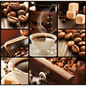 Grafika (00802) - "Coffee Collage" - 1500 pieces puzzle