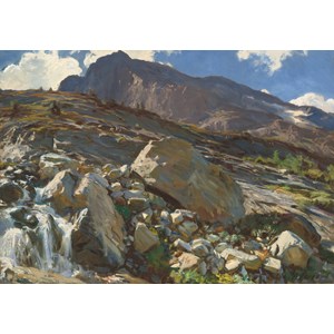 Grafika (02076) - John Singer Sargent: "Simplon Pass, 1911" - 1000 pieces puzzle