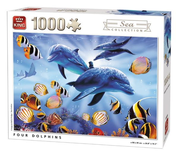 King International (05666) - "Four Dolphins" - 1000 pieces puzzle