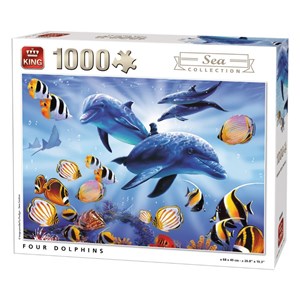 King International (05666) - "Four Dolphins" - 1000 pieces puzzle